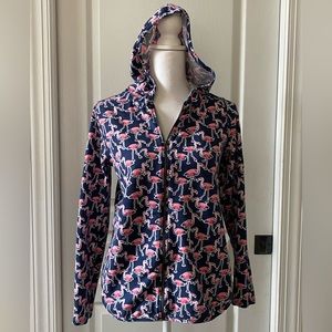 🦩 Crown and Ivy Flamingo Zip Hoodie size XS.